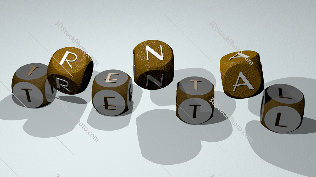 trental text by dancing dice letters