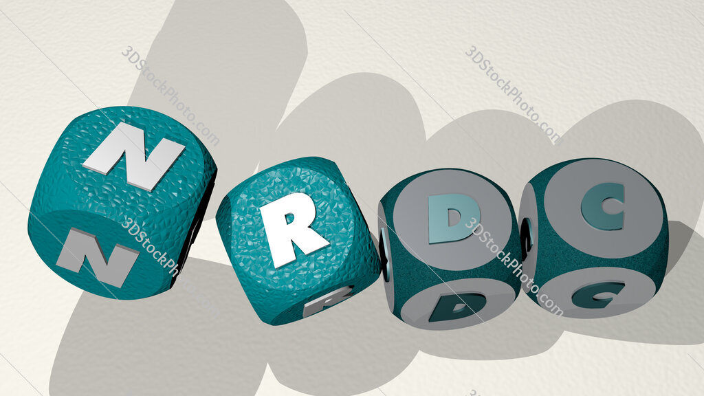 NRDC text by dancing dice letters