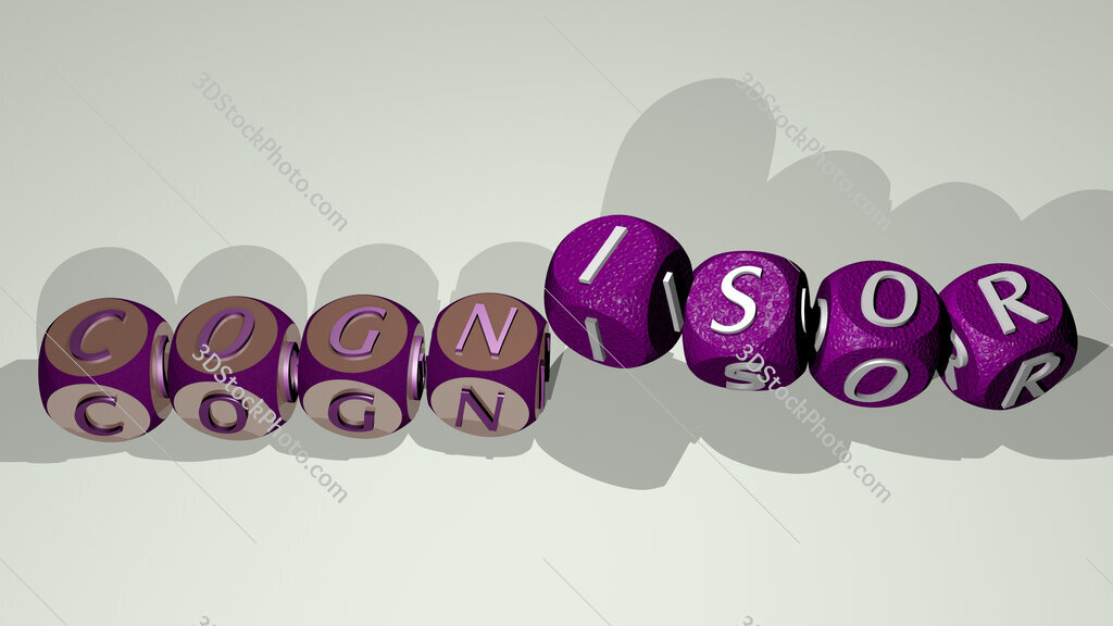 cognisor text by dancing dice letters