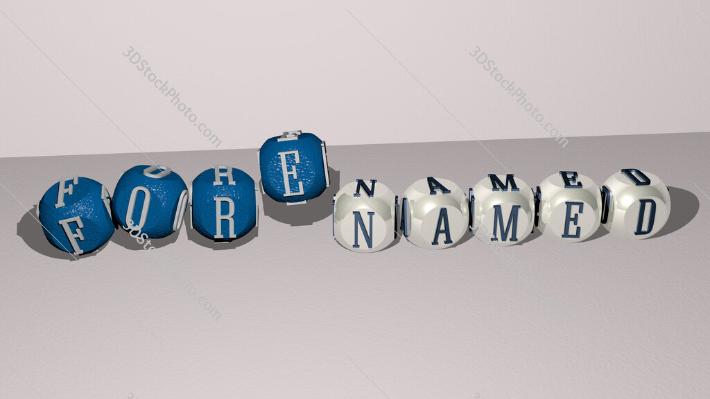 forenamed dancing cubic letters