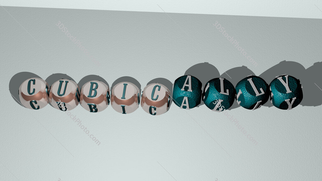 cubically dancing cubic letters
