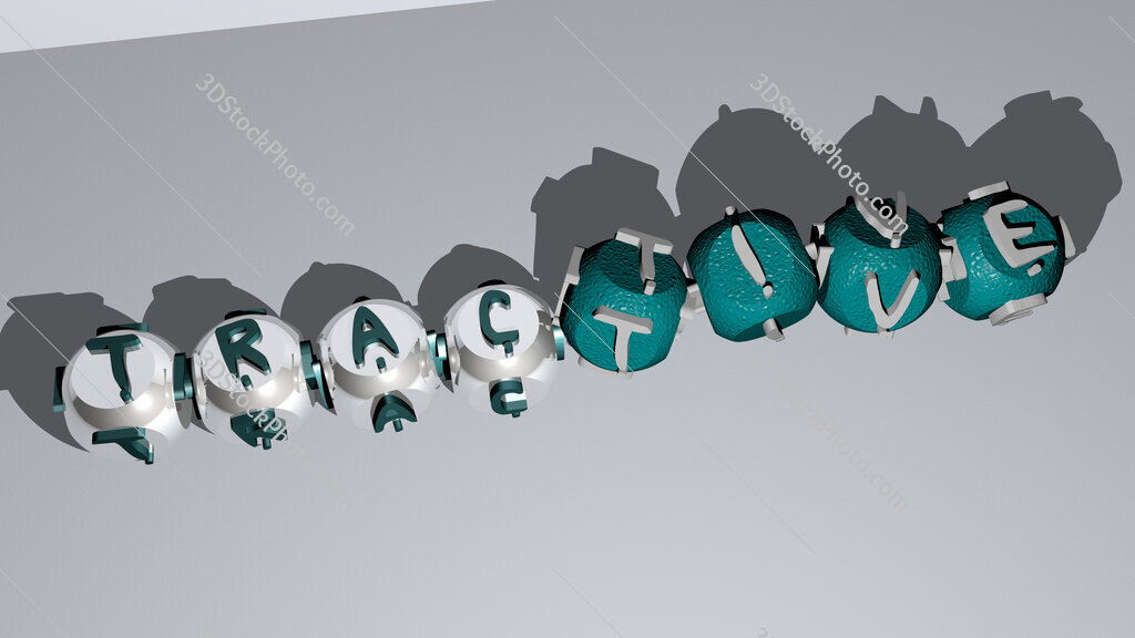 tractive dancing cubic letters