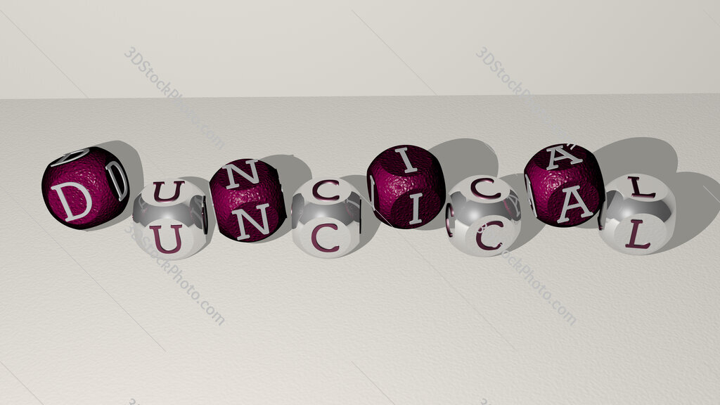 duncical dancing cubic letters