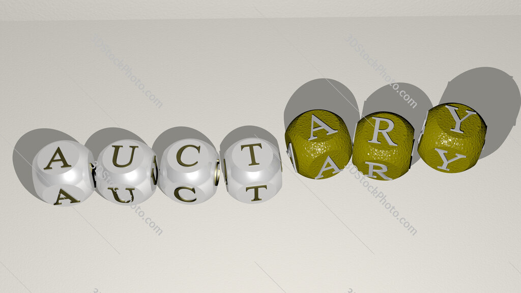 auctary dancing cubic letters
