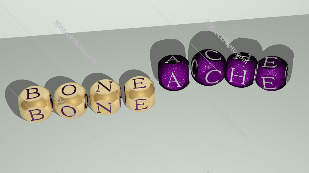 boneache dancing cubic letters
