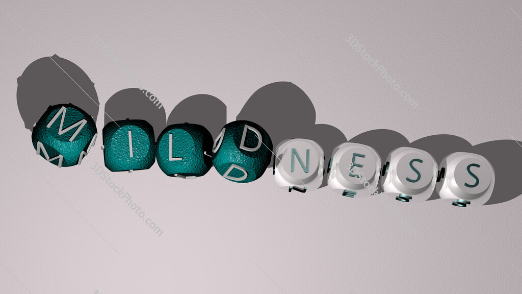 mildness dancing cubic letters