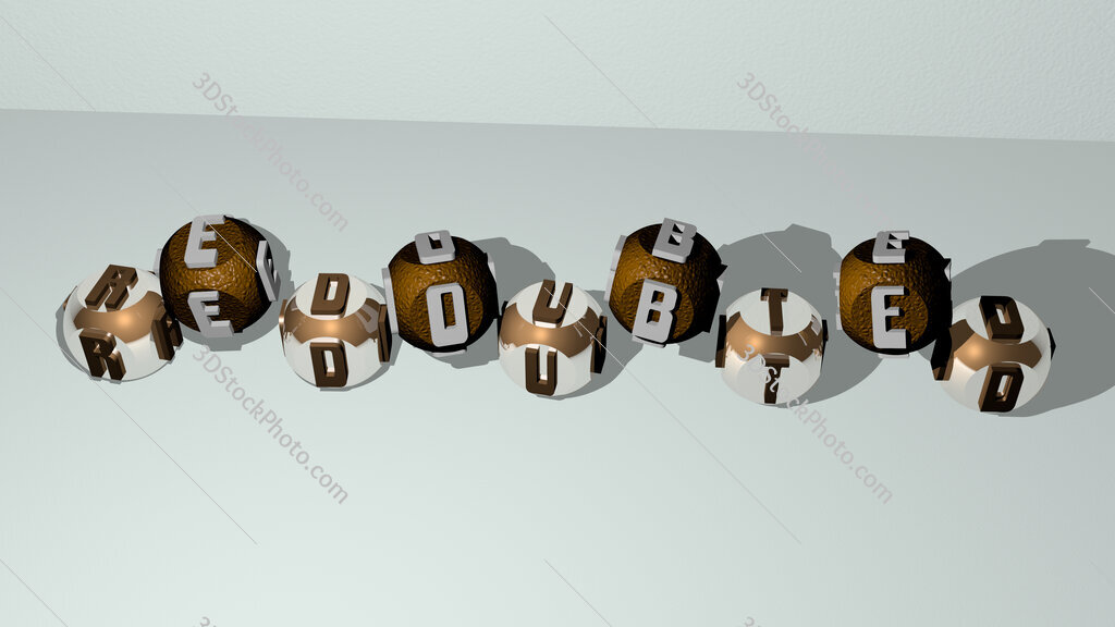 redoubted dancing cubic letters