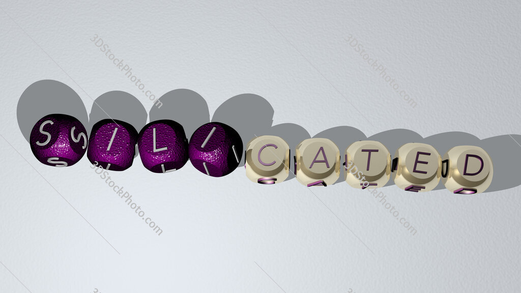 silicated dancing cubic letters