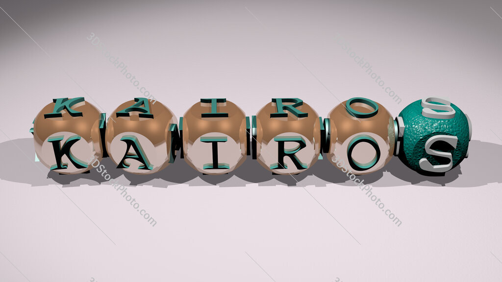 kairos text of cubic individual letters