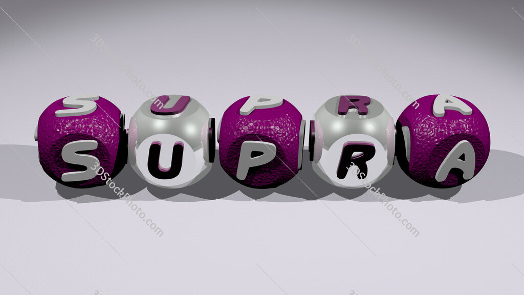supra text of cubic individual letters