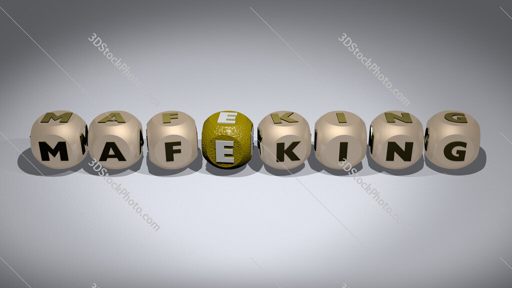 Mafeking text of cubic individual letters