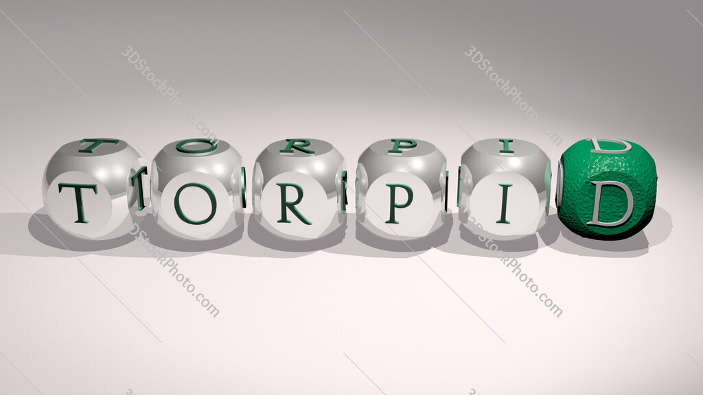 torpid text of cubic individual letters