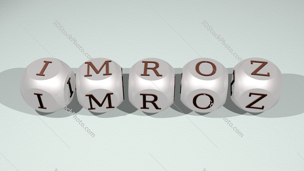 Imroz text of cubic individual letters