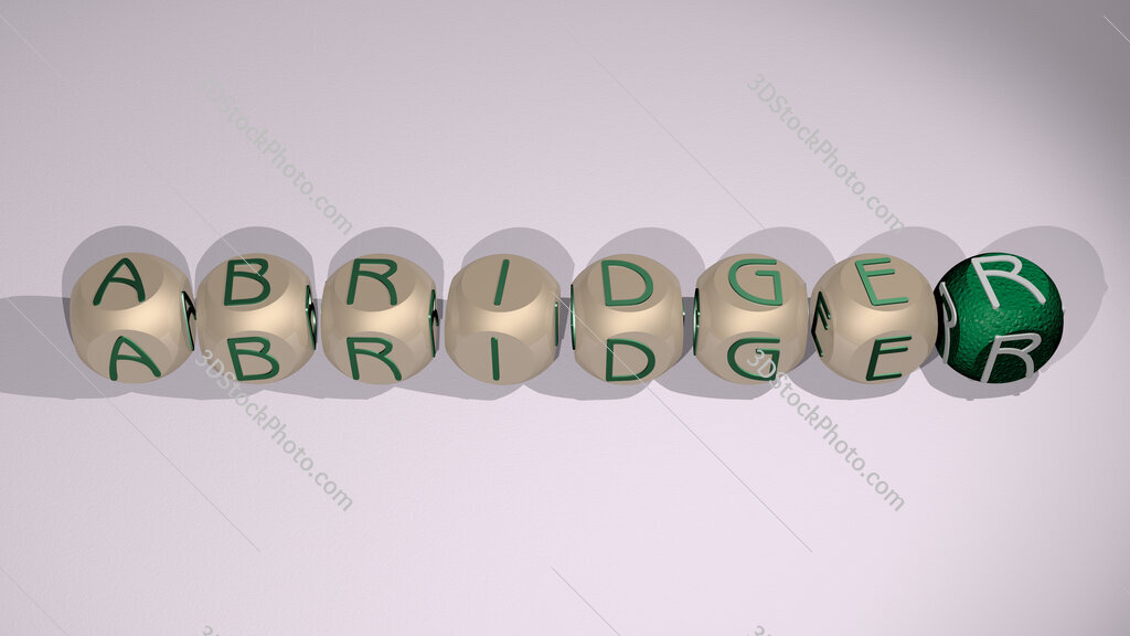 abridger text of cubic individual letters