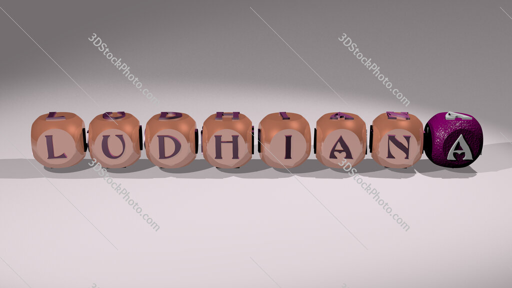 Ludhiana text of cubic individual letters