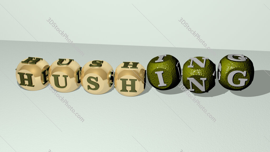 hushing dancing cubic letters