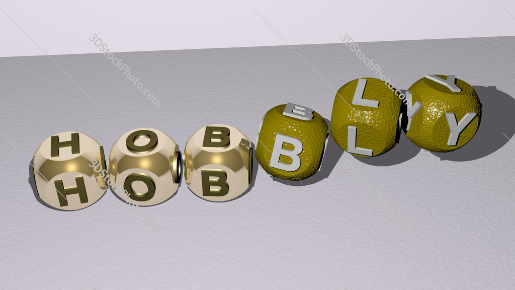 hobbly dancing cubic letters
