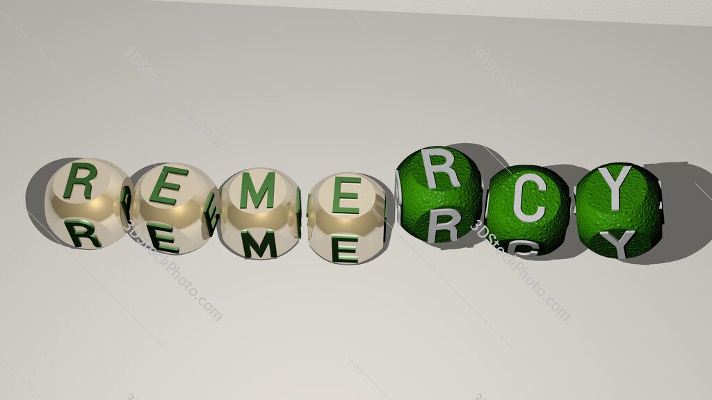 remercy dancing cubic letters