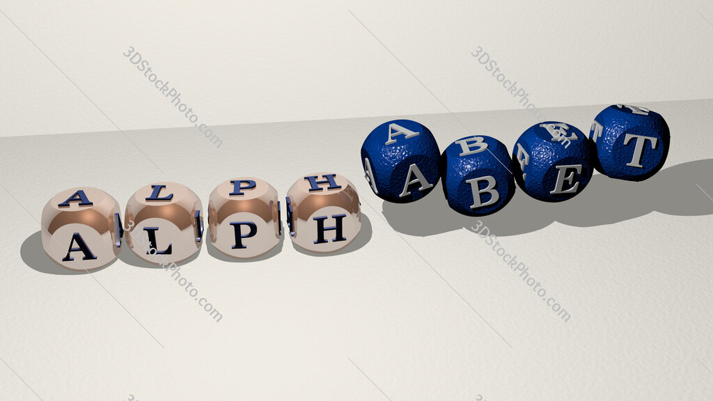 alphabet dancing cubic letters