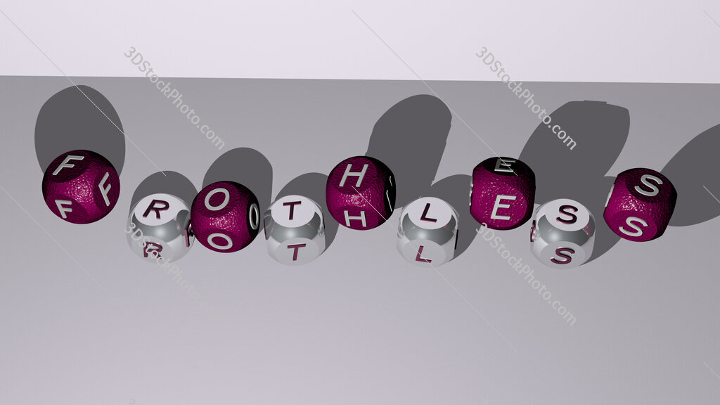 frothless dancing cubic letters