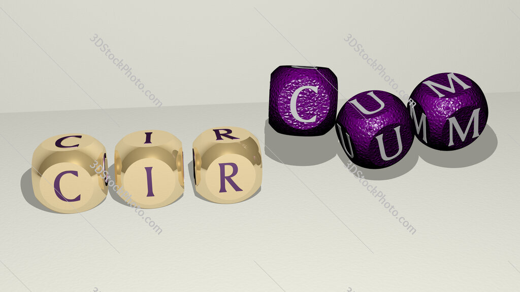 circum dancing cubic letters