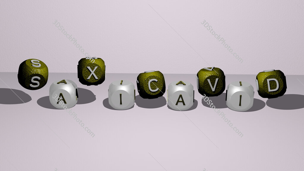 saxicavid dancing cubic letters