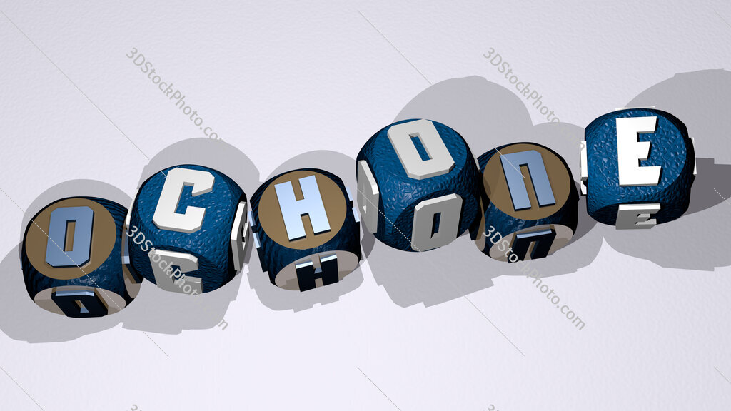 ochone text by dancing dice letters