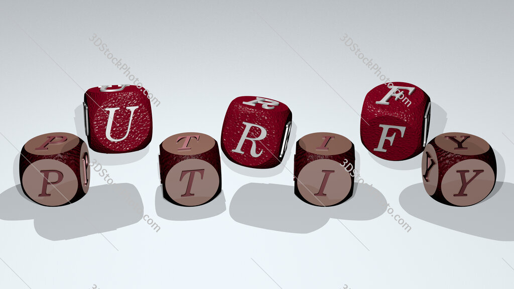 putrify text by dancing dice letters