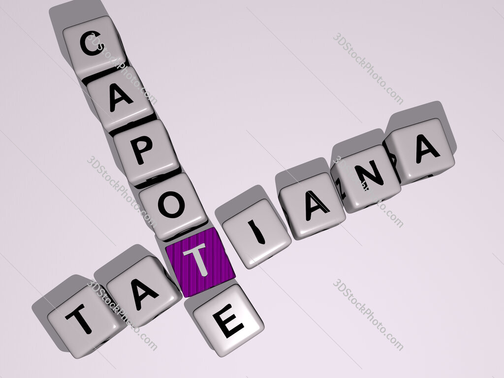 Tatiana Capote crossword by cubic dice letters