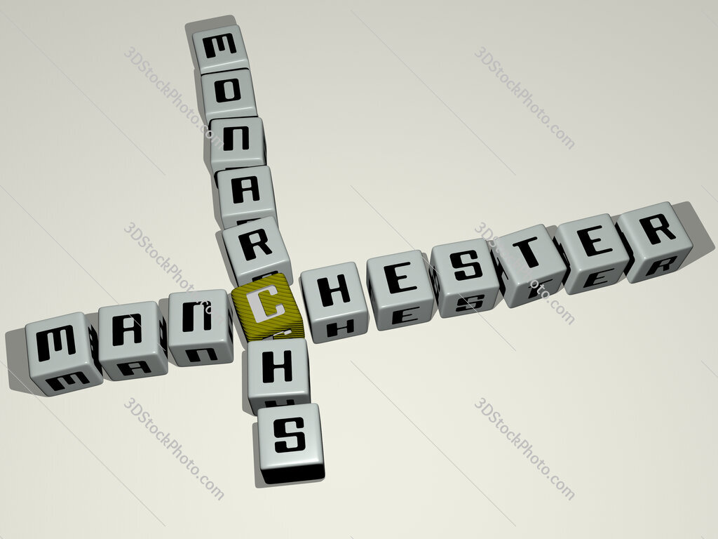Manchester Monarchs crossword by cubic dice letters