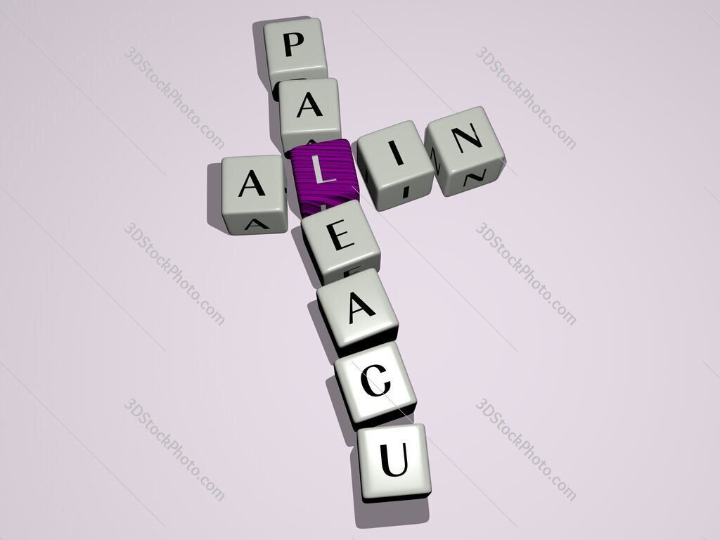 Alin Paleacu crossword by cubic dice letters