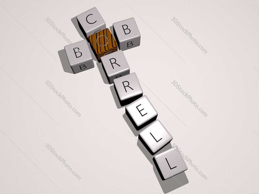 Bob Correll crossword by cubic dice letters