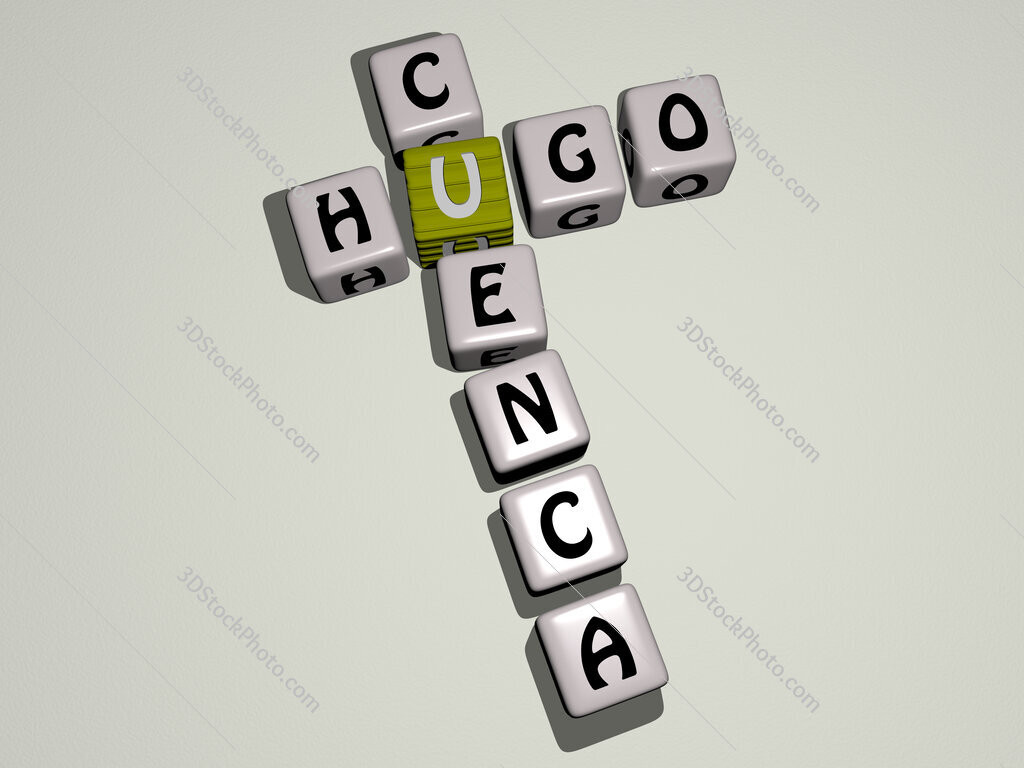 Hugo Cuenca crossword by cubic dice letters