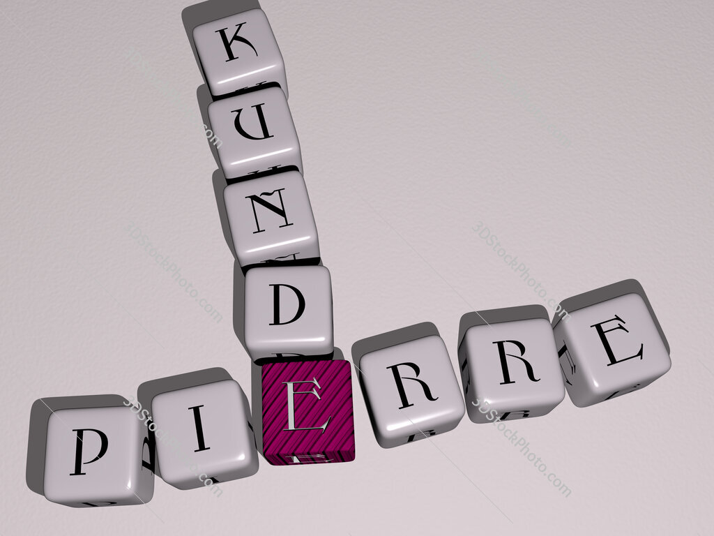 Pierre Kunde crossword by cubic dice letters