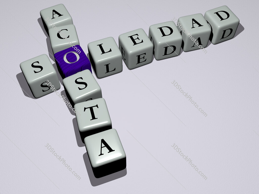 Soledad Acosta crossword by cubic dice letters