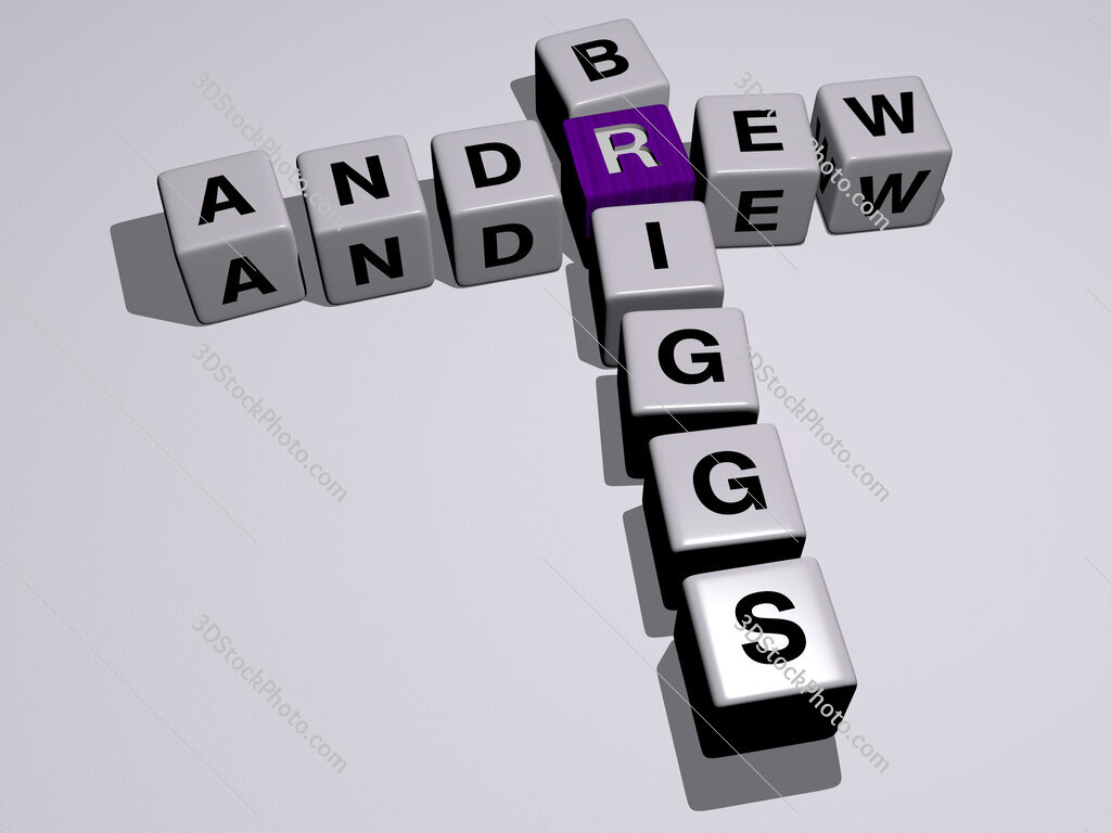 Andrew Briggs crossword by cubic dice letters