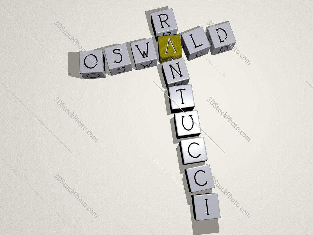 Oswald Rantucci crossword by cubic dice letters