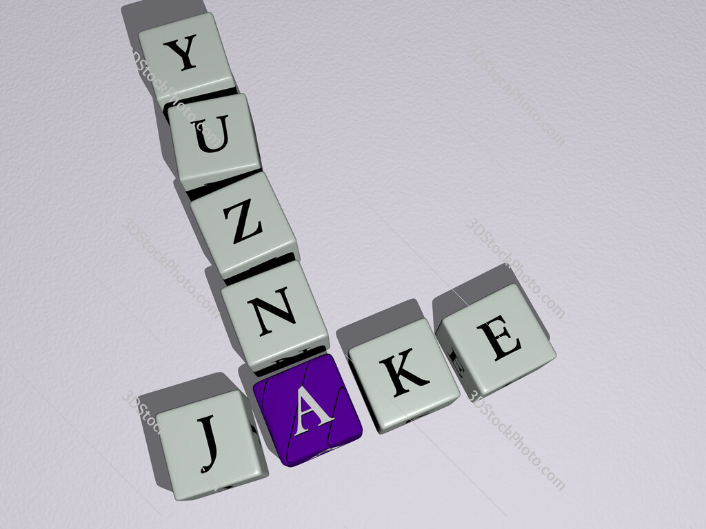 Jake Yuzna crossword by cubic dice letters