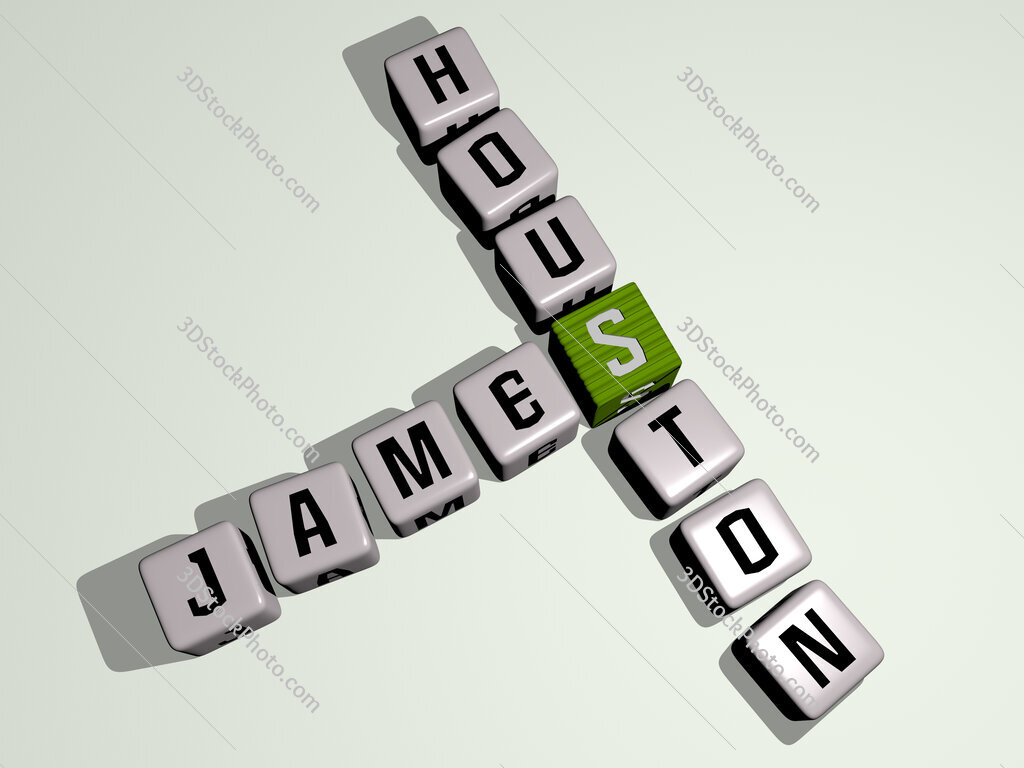 James Houston crossword by cubic dice letters