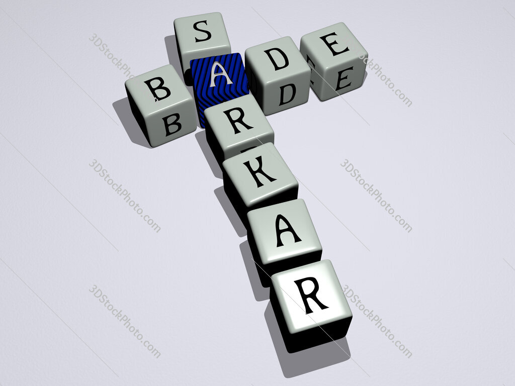 Bade Sarkar crossword by cubic dice letters