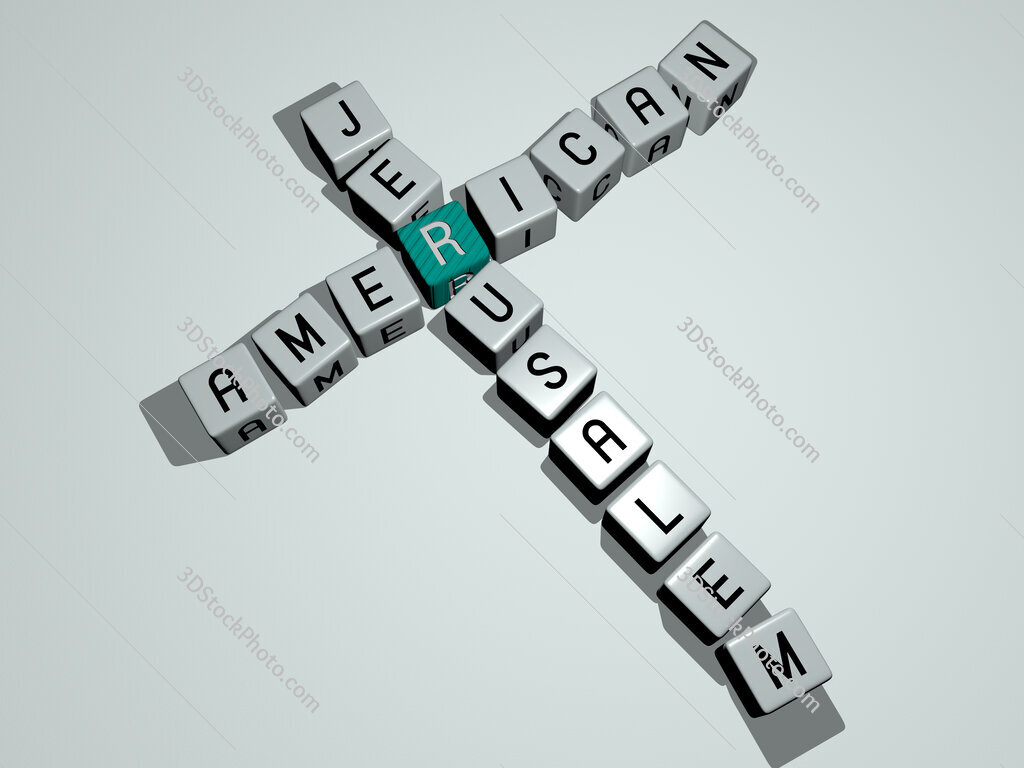 American Jerusalem crossword by cubic dice letters