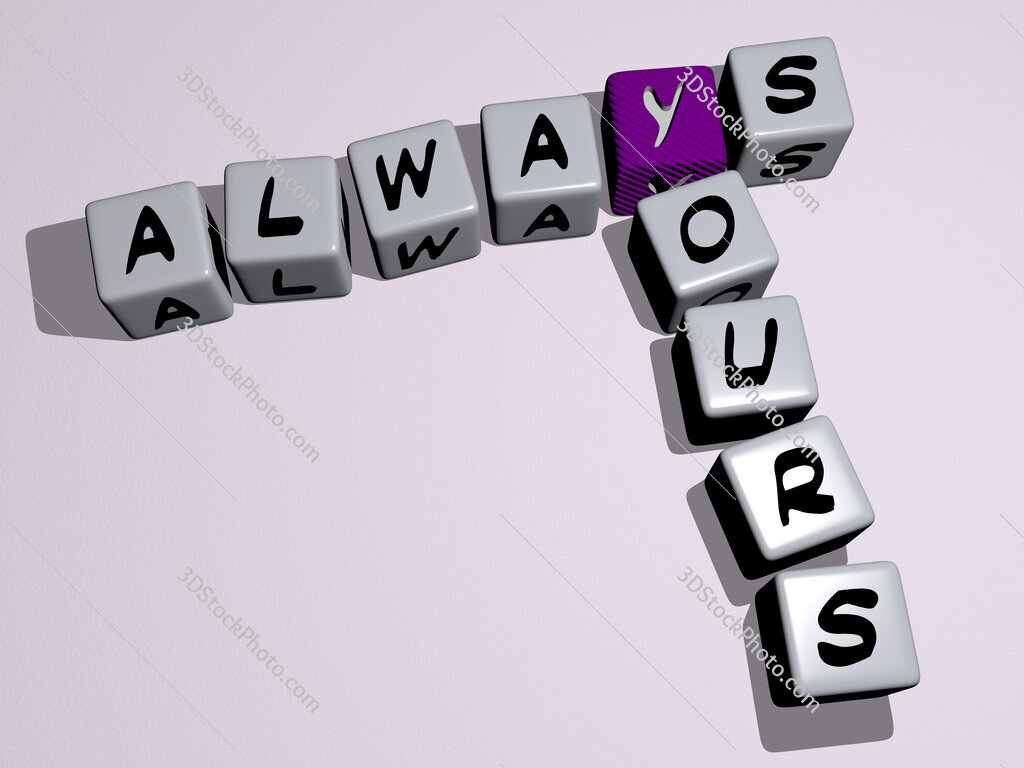 Always Yours crossword by cubic dice letters