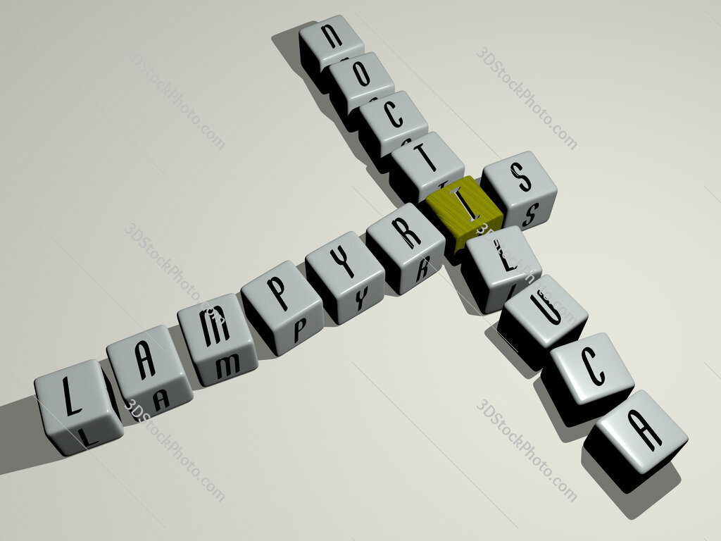 Lampyris noctiluca crossword by cubic dice letters