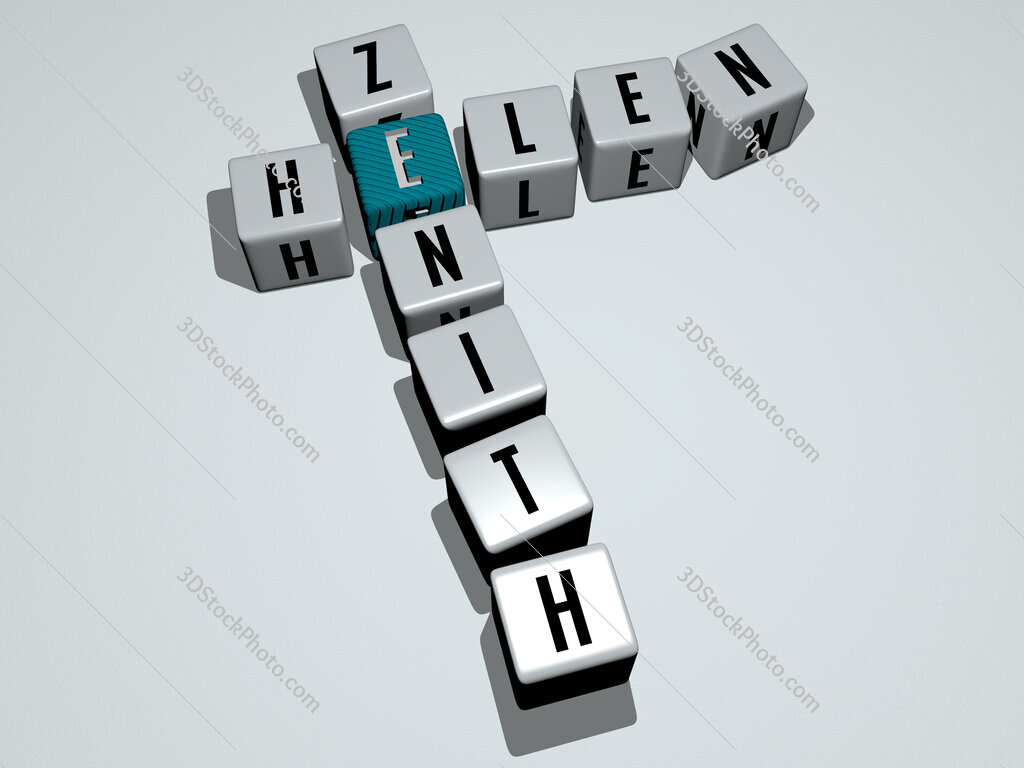 Helen Zenith crossword by cubic dice letters