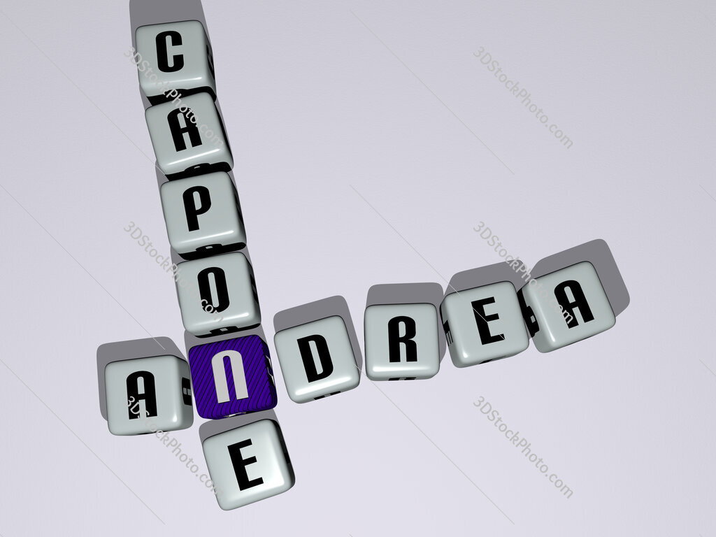 Andrea Capone crossword by cubic dice letters