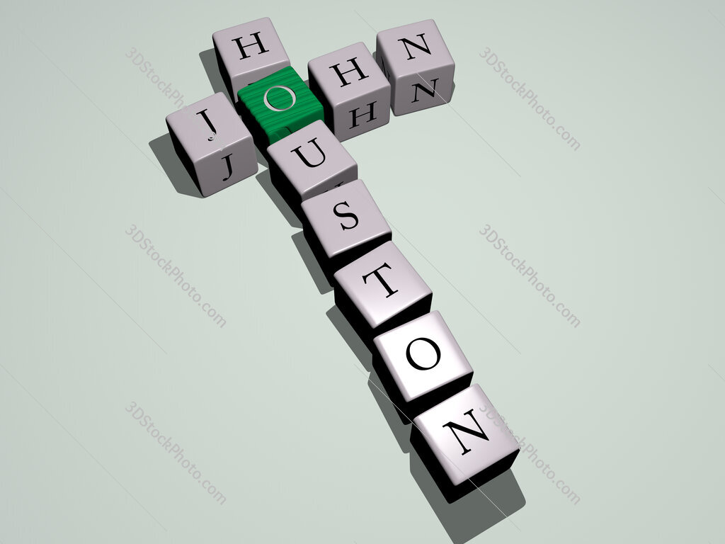 John Houston crossword by cubic dice letters