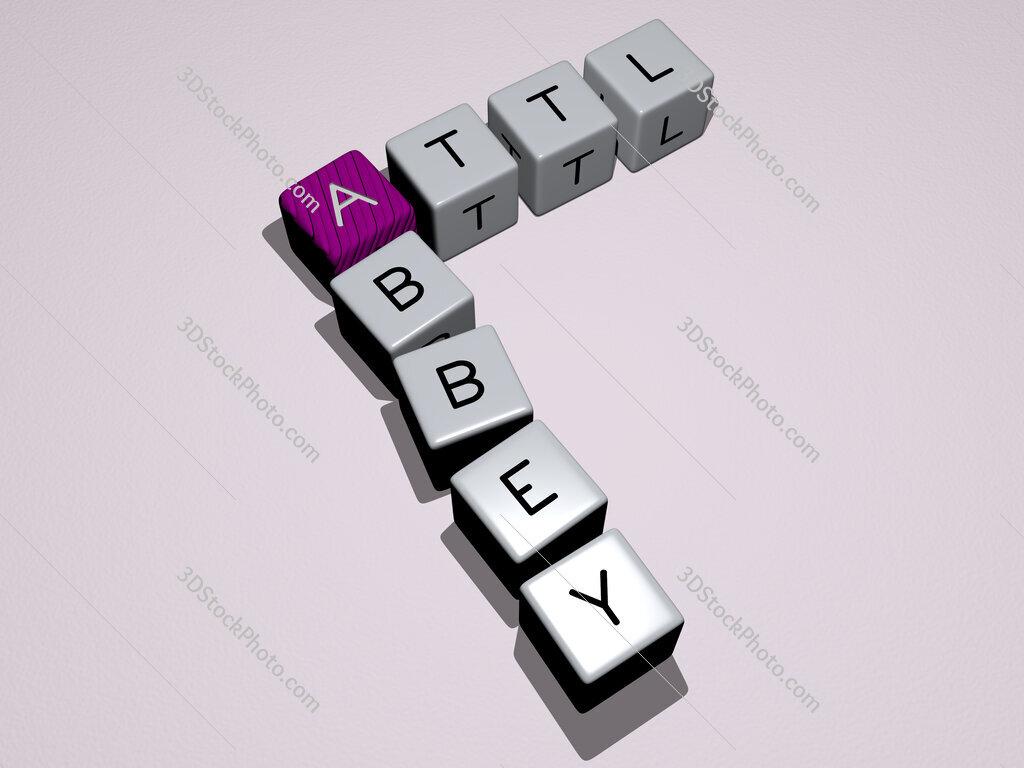Attl Abbey crossword by cubic dice letters