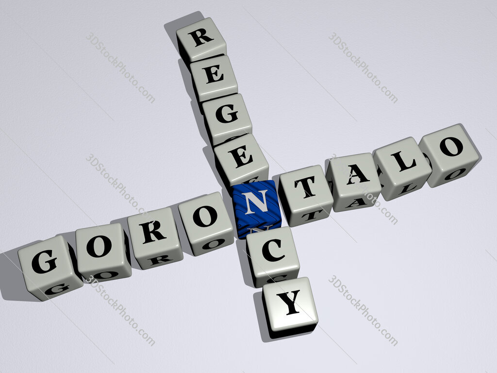 Gorontalo Regency crossword by cubic dice letters