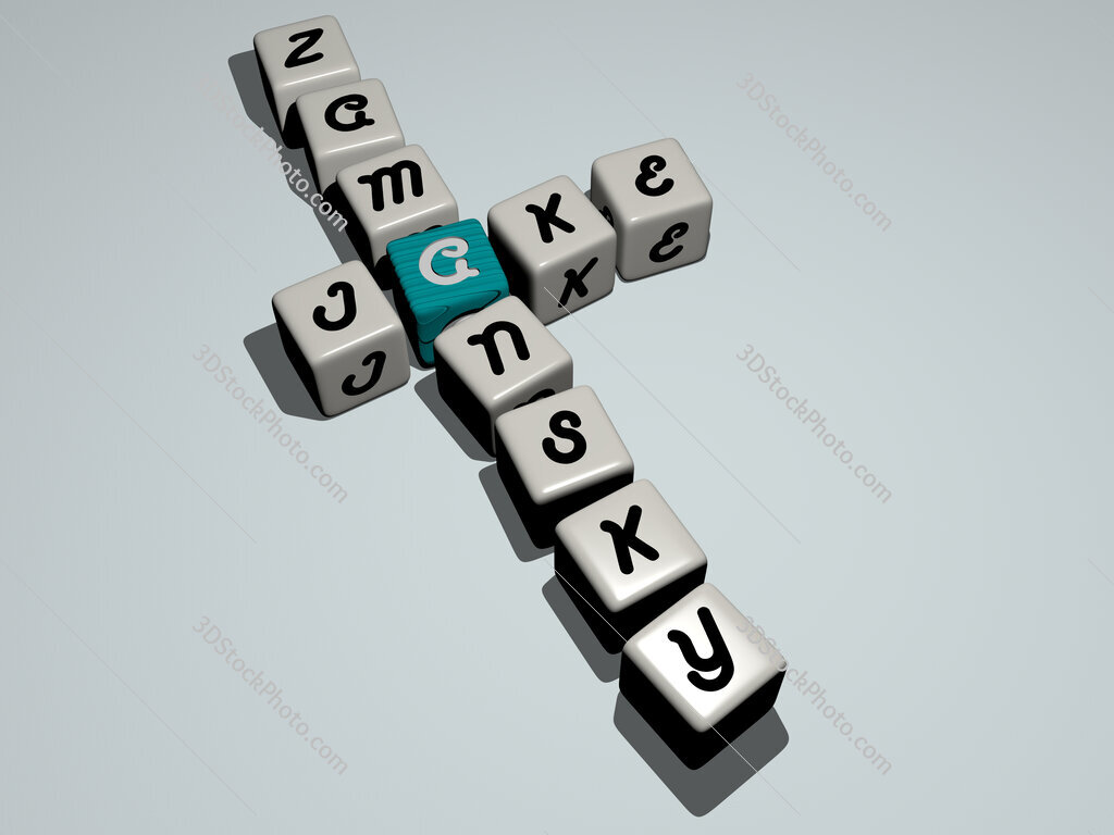 Jake Zamansky crossword by cubic dice letters