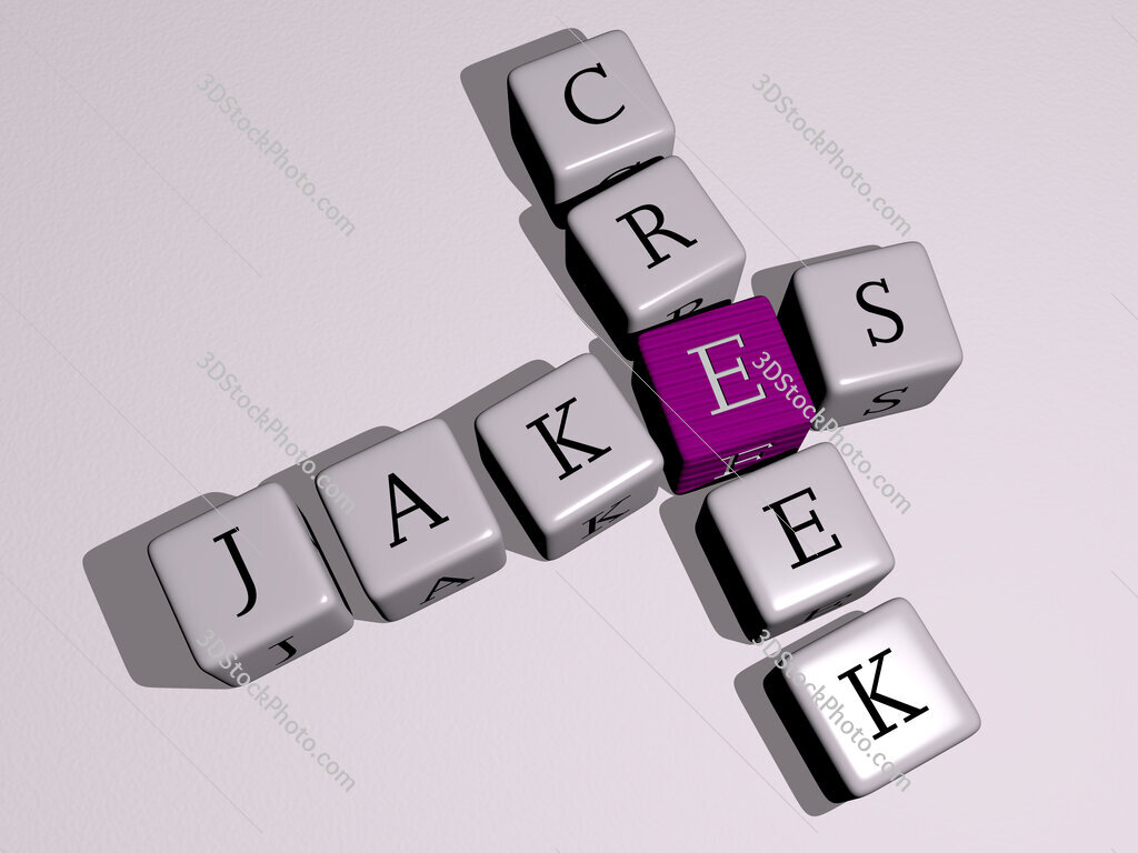 Jakes Creek crossword by cubic dice letters